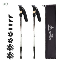 NPOT top rated trekking poles folding hiking stick carbon hiking poles